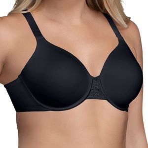 Vanity Fair Full-Figure Beauty Back Slimming Black Bra